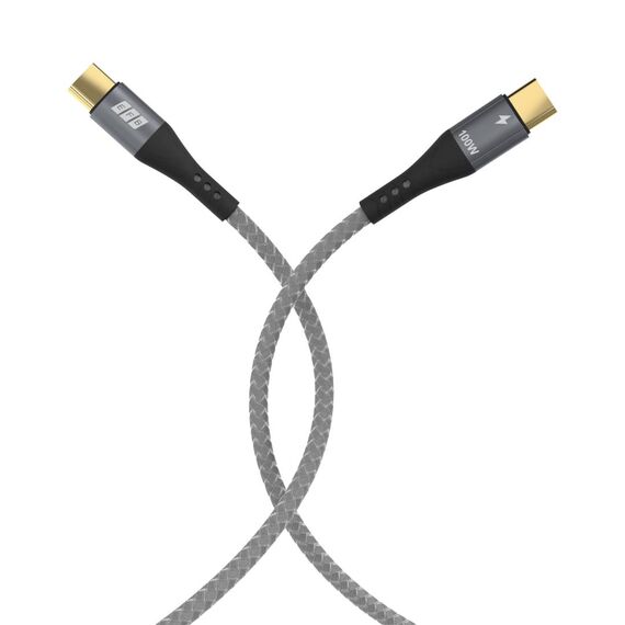 EFB USB-C Cable 1 m 100 W PD 5A E-Marker Grey