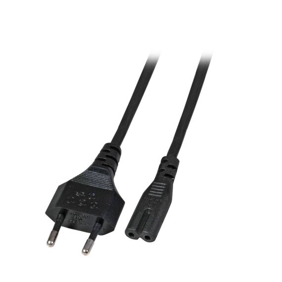 EFB EK502.3V2 Power Cord Euro to C7 Figure-8 3m Black