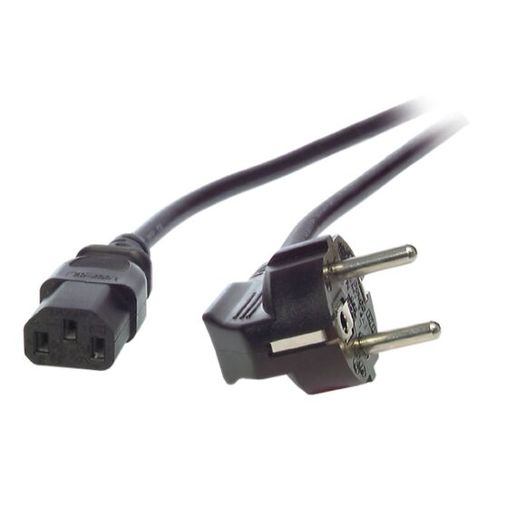 EFB EK504.5V2 Power Cord Schuko 90 to C13 5m Black