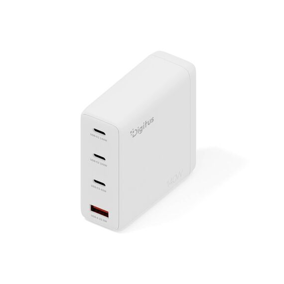 DIGITUS DA-10305 140W GaN Desktop Charger 3x USB-C White