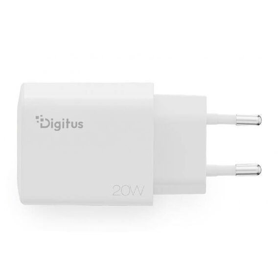 DIGITUS DA-10300 20W USB-C + USB-A Wall Charger White