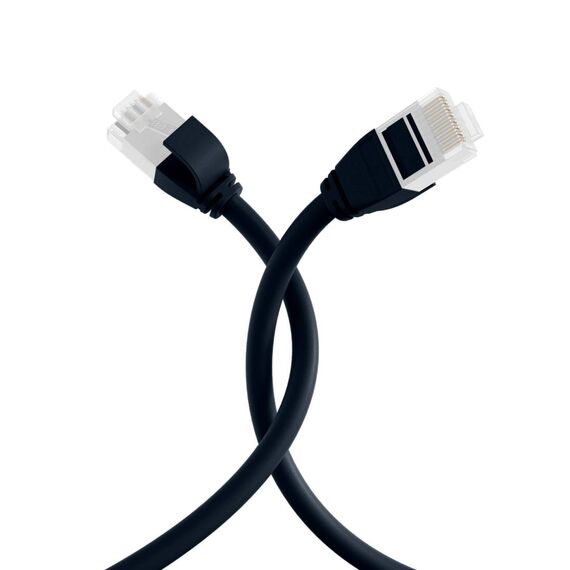 EFB K8108SW.0.15 Cat.6A Slim Patch Cable 0.15m Black