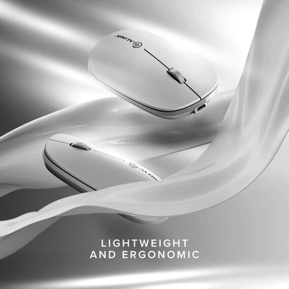 ALOGIC Echelon AMBT4KWH Rechargeable Wireless Mouse White