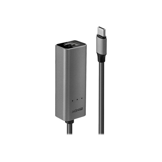 LINDY 43314 USB-C to 2.5G Ethernet Converter Silver