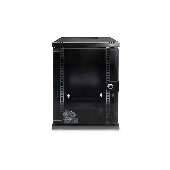 DIGITUS DN-10-09U-B 10" Wall Cabinet 9U Glass Door Black