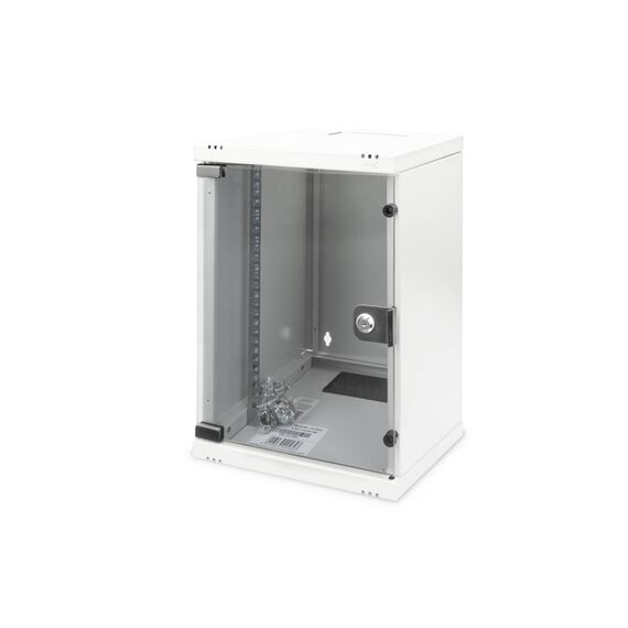 DIGITUS DN-10-09U 10" Wall Cabinet 9U Glass Door Grey