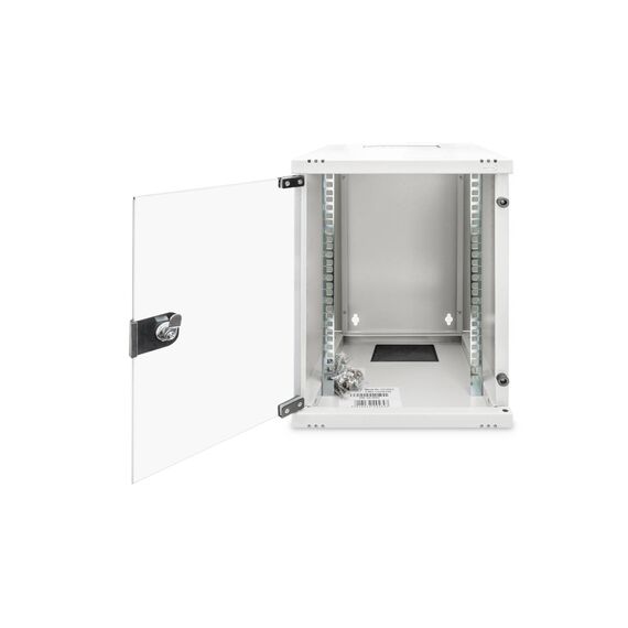 DIGITUS DN-10-09U 10" Wall Cabinet 9U Glass Door Grey