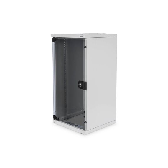 DIGITUS DN-10-12U 10" Wall Cabinet 12U Glass Door Grey