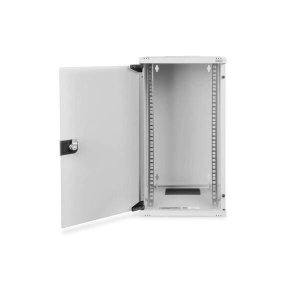 DIGITUS DN-10-12U 10" Wall Cabinet 12U Glass Door Grey