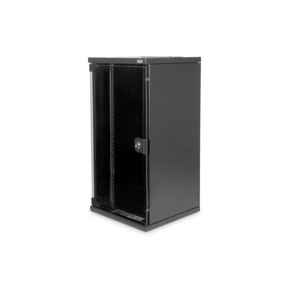 DIGITUS DN-10-12U-B 10" Wall Cabinet 12U Glass Door Black