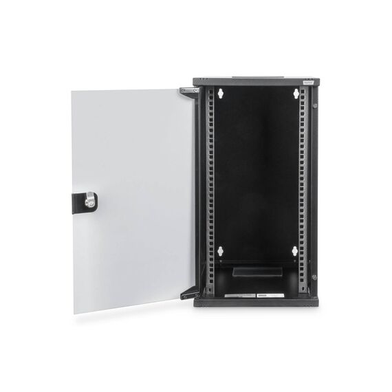 DIGITUS DN-10-12U-B 10" Wall Cabinet 12U Glass Door Black