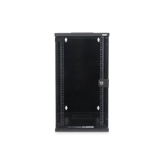DIGITUS DN-10-12U-B 10" Wall Cabinet 12U Glass Door Black