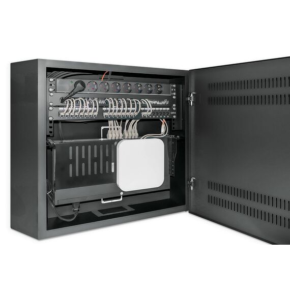 Intellinet 713689 Low-Profile 19-inch Wall Mount Cabinet Black