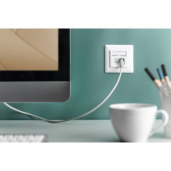 DIGITUS DN-9007-1 Cat 6A 2-Port Shielded Flush Socket