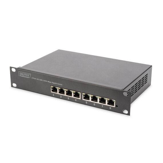 DIGITUS DN-10-SET-1-B 10in Network Set 6U Cabinet Black