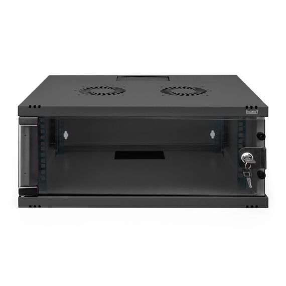 DIGITUS DN-38011 SOHO 19" Wall Cabinet 4U Black