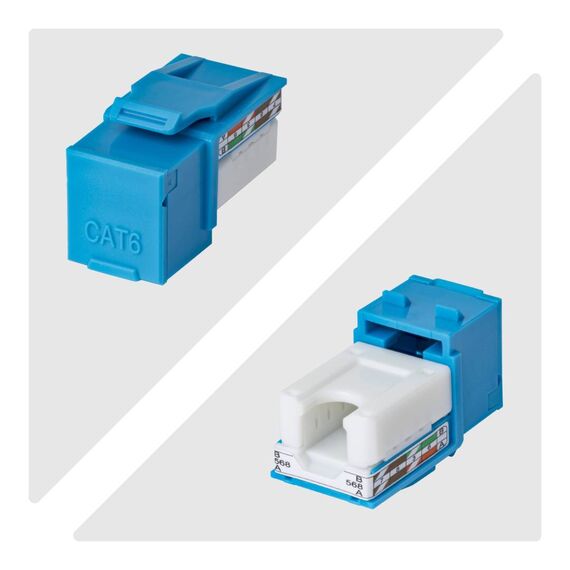 StarTech.com C6KEY110BL24PK Cat6 Keystone 24PK 90° Blue