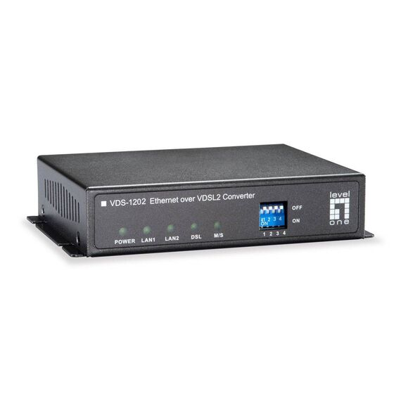 LevelOne VDS-1202 Ethernet over VDSL2 Converter Grey
