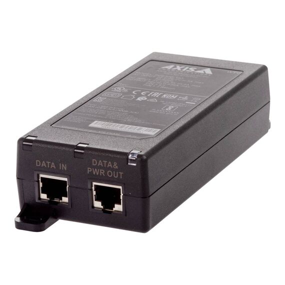 AXIS 30 W Midspan AC/DC 02208-001 Black PoE+ Injector