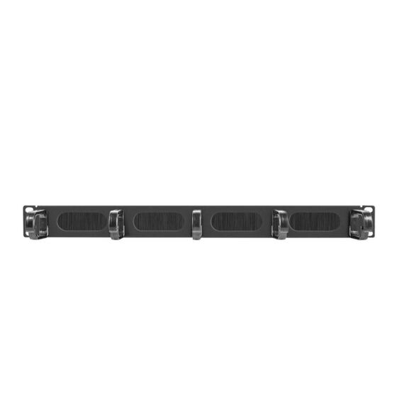 equip 327320 19" 1U Cable Management Panel Brush Black