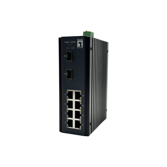 LevelOne IGU-1071 10-Port Industrial Managed DIN Switch