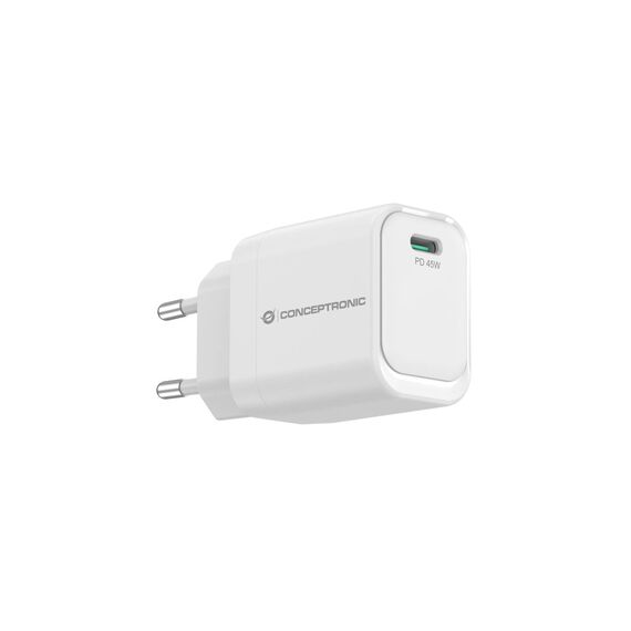 Conceptronic ALTHEA19W45 45W GaN USB-C PD Charger White