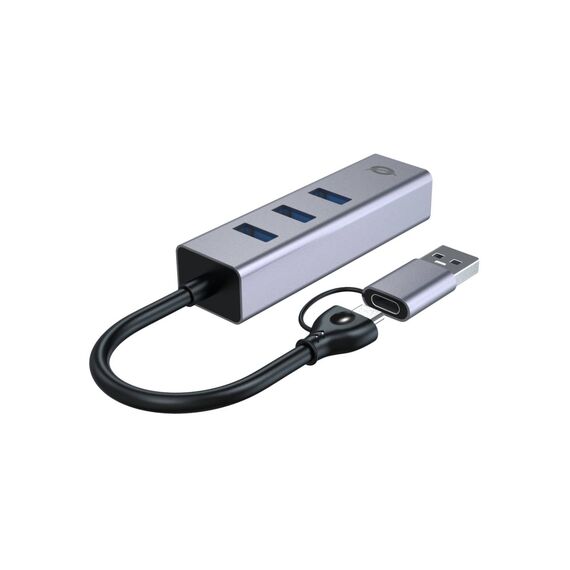 Conceptronic ABBY25G USB-C Gigabit Adapter with 3-Port Hub