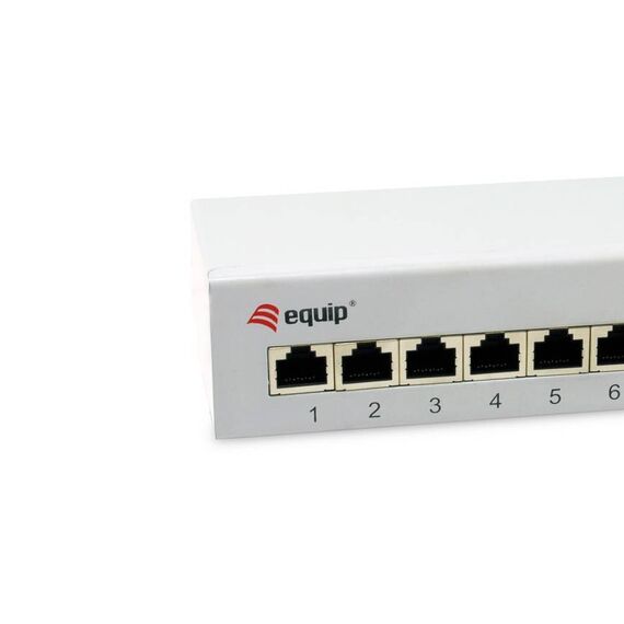 equip 326521 8-Port Cat.6A Desktop Patch Panel Grey