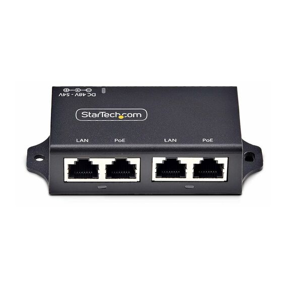 StarTech.com AF221CE 2-Port Gigabit PoE+ Injector 30W