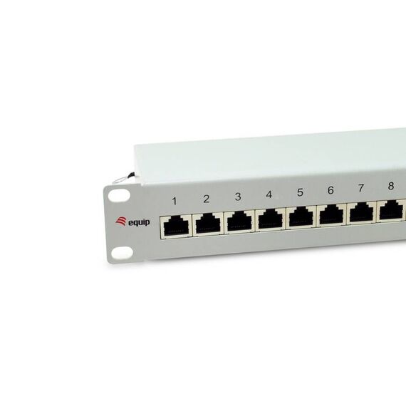 equip 326523 10" 12-Port Cat.6A Patch Panel 1U Grey