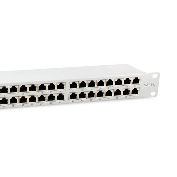 equip 326526 19" 48-Port Cat.6A Patch Panel 1U Grey