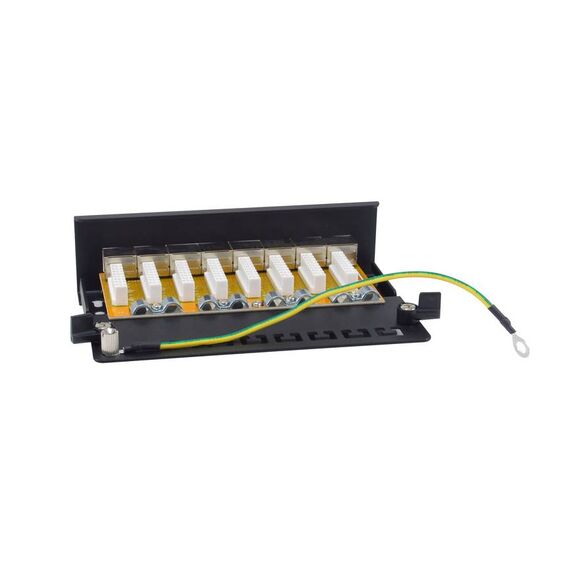 equip 326621 8-Port Cat.6A Desktop Patch Panel Black