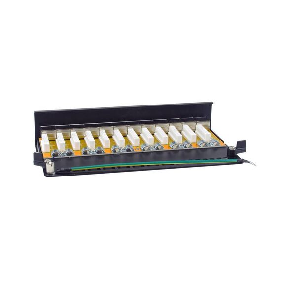 equip 326622 12-Port Cat.6A Desktop Patch Panel Black