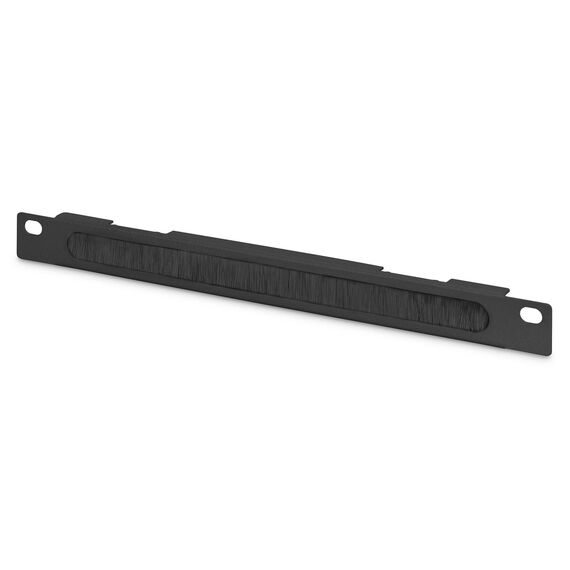 DIGITUS 10" 0.5U Brush Cable Entry Panel, Black