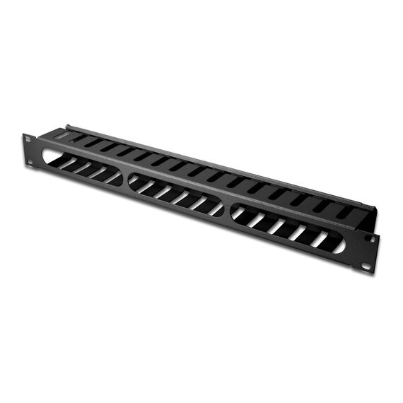 DIGITUS 19" 1U Cable Management Panel, Black