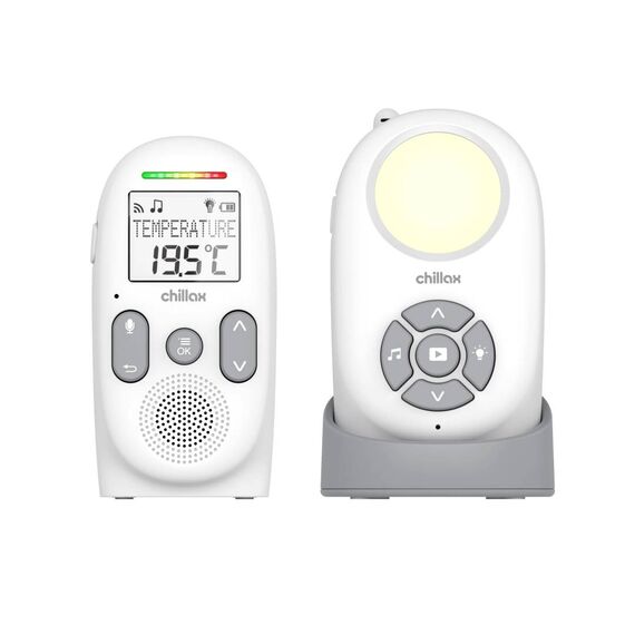 Chillax CB360 Portable DECT Audio Baby Monitor, White
