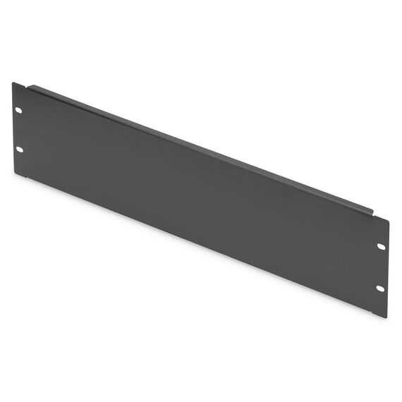 DIGITUS 19" 3U Blank Panel, Black RAL 9005