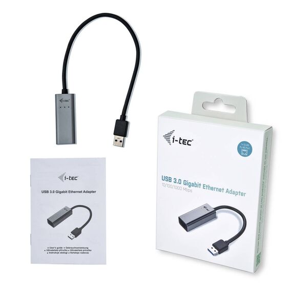 i-tec U3METALGLAN USB 3.0 Metal Gigabit Ethernet Adapter