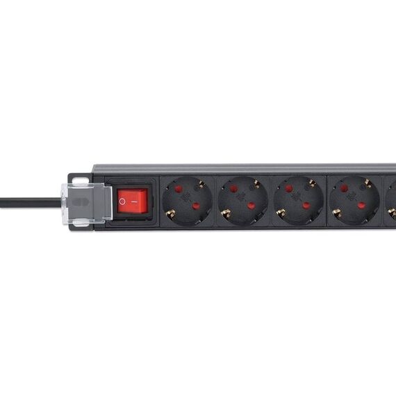 Intellinet 1U Rack PDU 9x Schuko 16A Switch