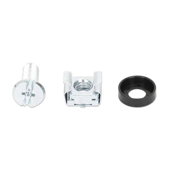 Intellinet M6 Cage Nut Set 100-Pack Silver