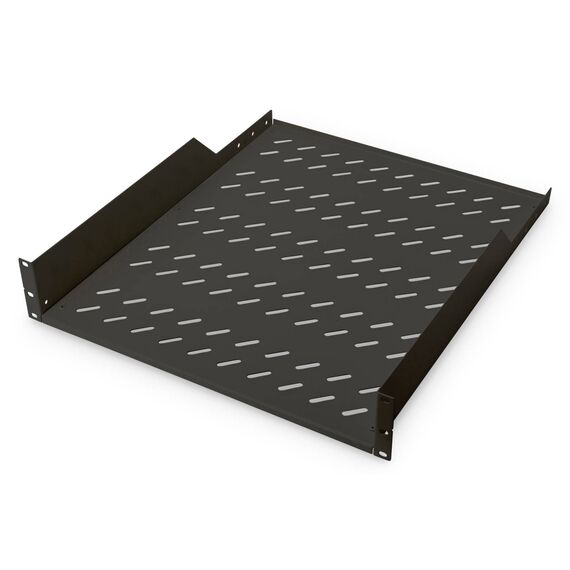 DIGITUS DN-19 TRAY-2-55-SW 2U Fixed Shelf Black