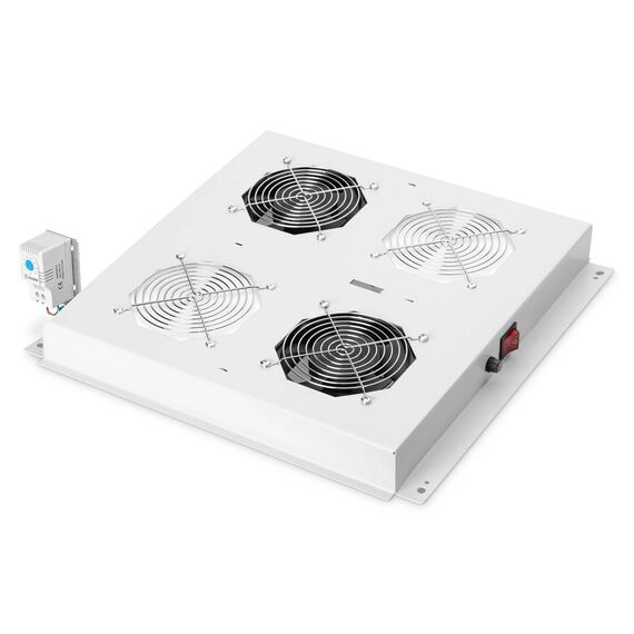 DIGITUS DN-19 FAN-2-N Cabinet Roof Fan Unit, 2 Fans, Grey