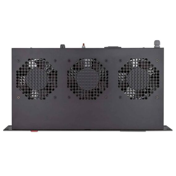 Intellinet 1U 3-Fan Rack Ventilation Unit, Black