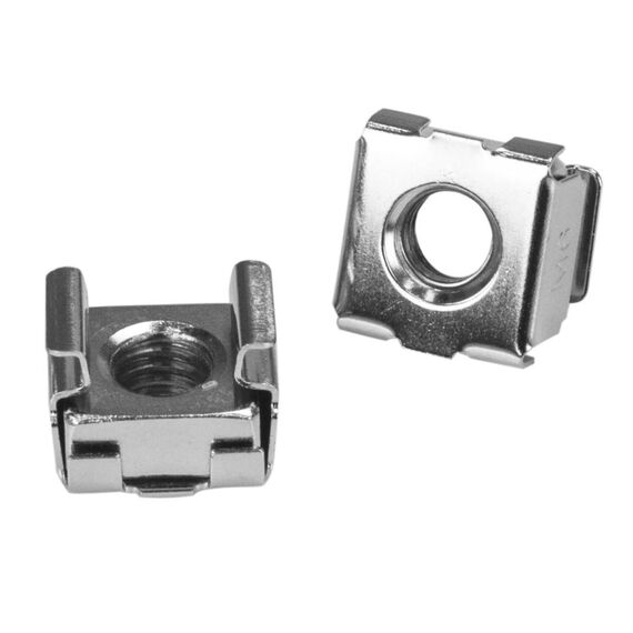 StarTech.com M6 Rack Screws and Cage Nuts, 100-Pack