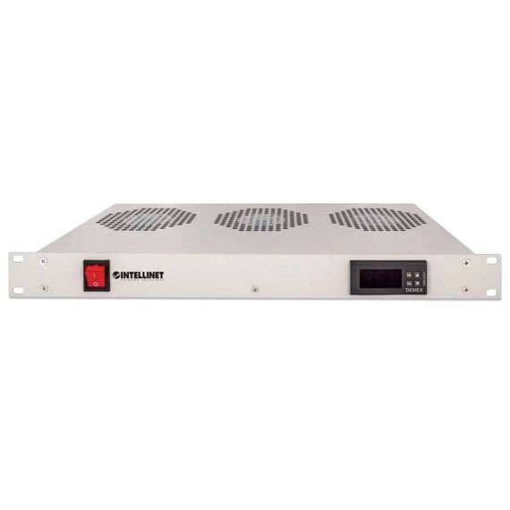Intellinet 1U 3-Fan 19in Rack Ventilation Unit, Grey