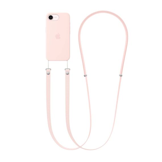 Apple Crossbody Strap, Soft Pink
