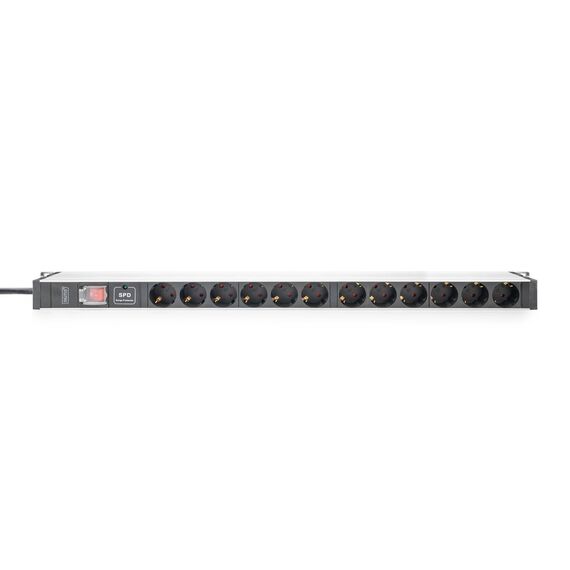 DIGITUS DN-95435 0U 12-Way Schuko PDU Surge Switch