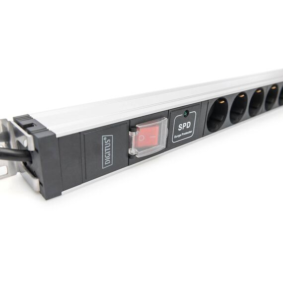 DIGITUS DN-95435 0U 12-Way Schuko PDU Surge Switch