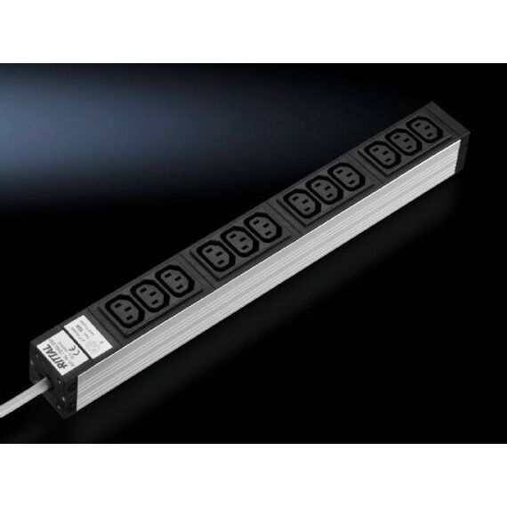 Rittal DK 7240.200 Aluminium Power Strip with 12 C13 Outlets