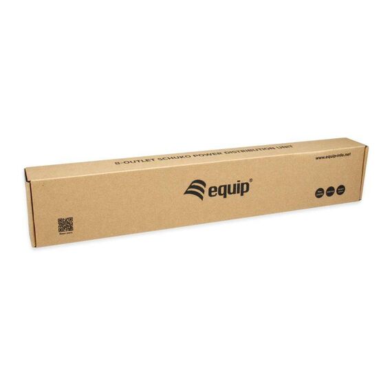 Equip Pro 19" 1U PDU 8x Schuko, C14 Input
